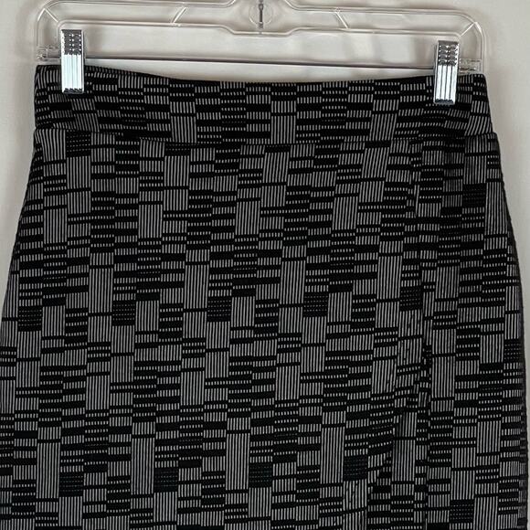 Anthropologie Maeve Black Gray Office To Date Night Pencil Skirt NWOT Size XS - Picture 2 of 13